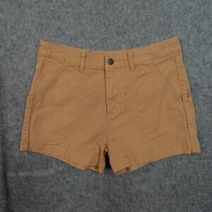 Patagonia Shorts Womens 6 Stand Up Canvas Cotton Brown 3" Organic Hiking Outdoor
